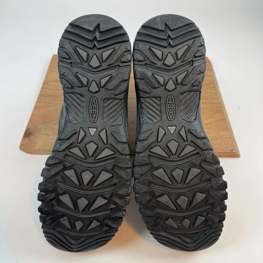 New Mens Keen Anchorage III Waterproof Black Athletic Hiking Boots Shoes Sz 17 M